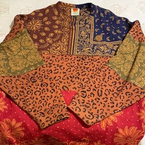 FARM Rio Multicolor Patchwork Sweatshirt